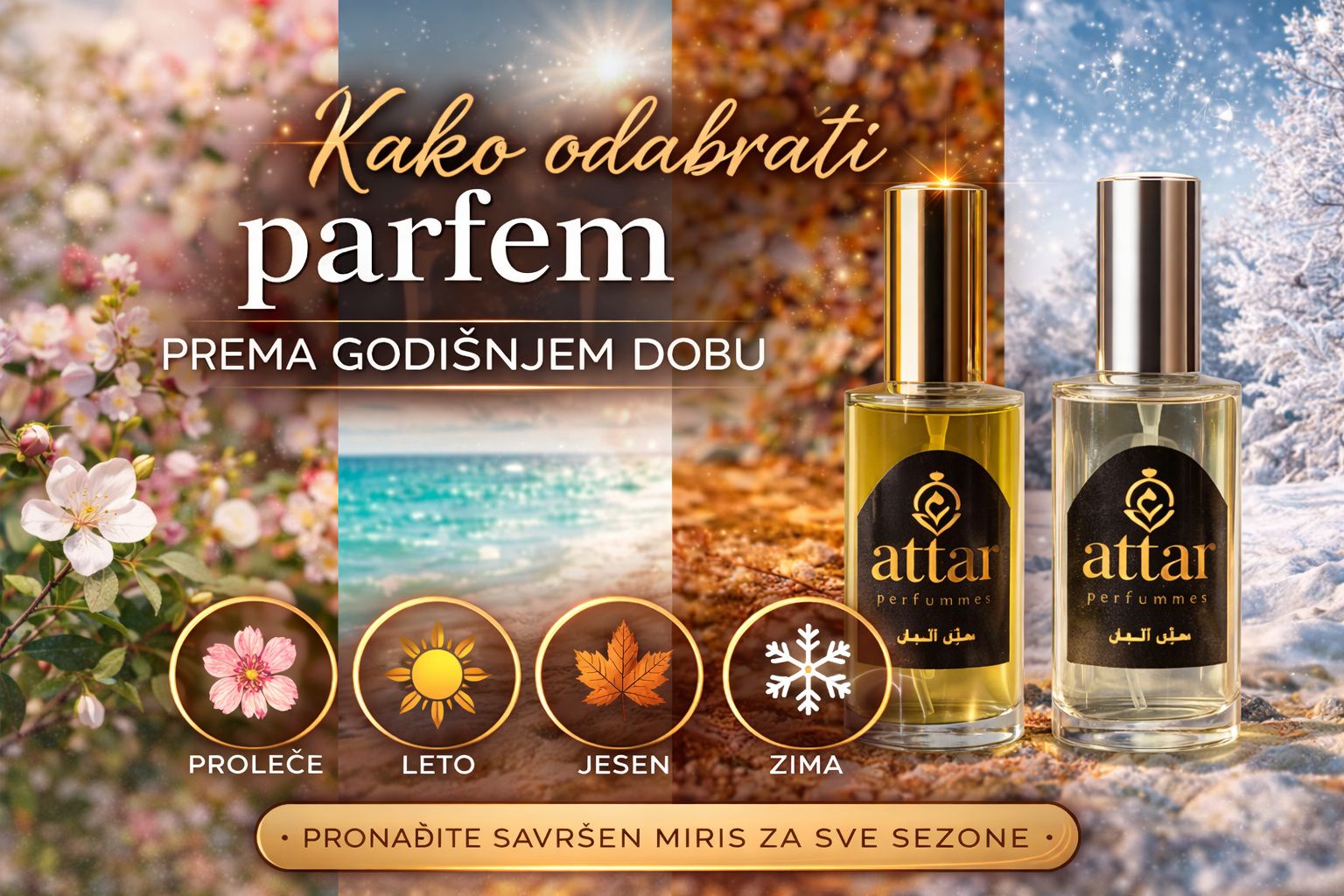 Kako odabrati parfem prema godišnjem dobu